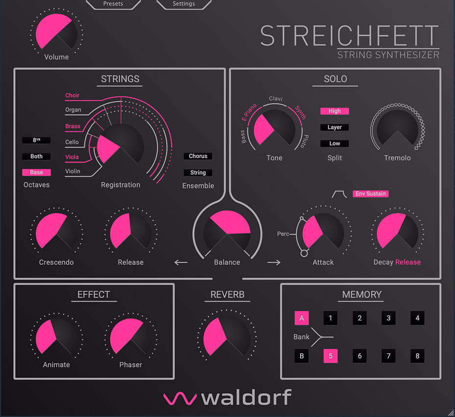 Waldorf Music Streichfett Plugin