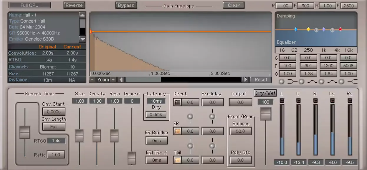 Waves IR360 Convolution Reverb