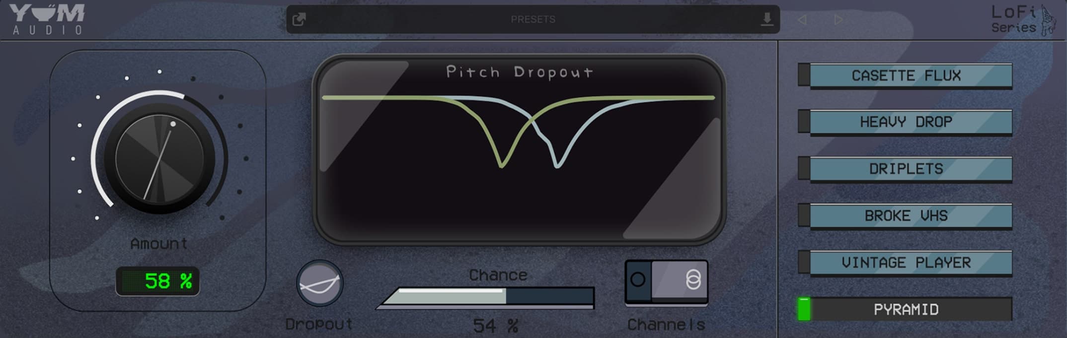 YUM Audio LoFi Pitch Dropout