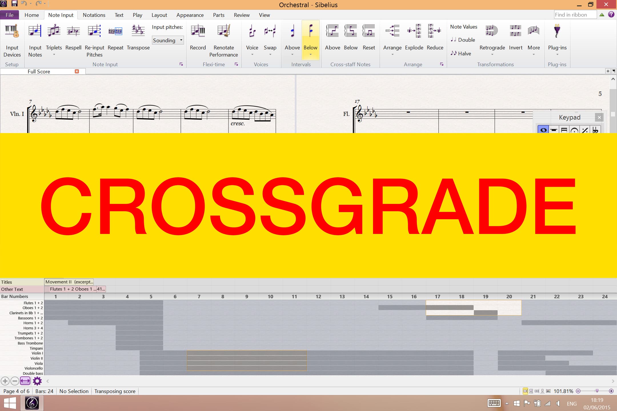 Avid Sibelius Ultimate Perpetual Crossgrade screenshot 1