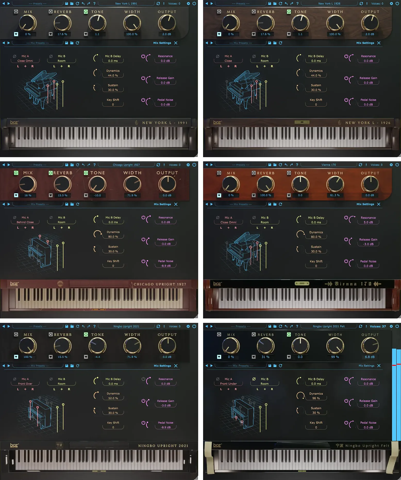 BOZ Digital Labs All Pro Pianos Bundle