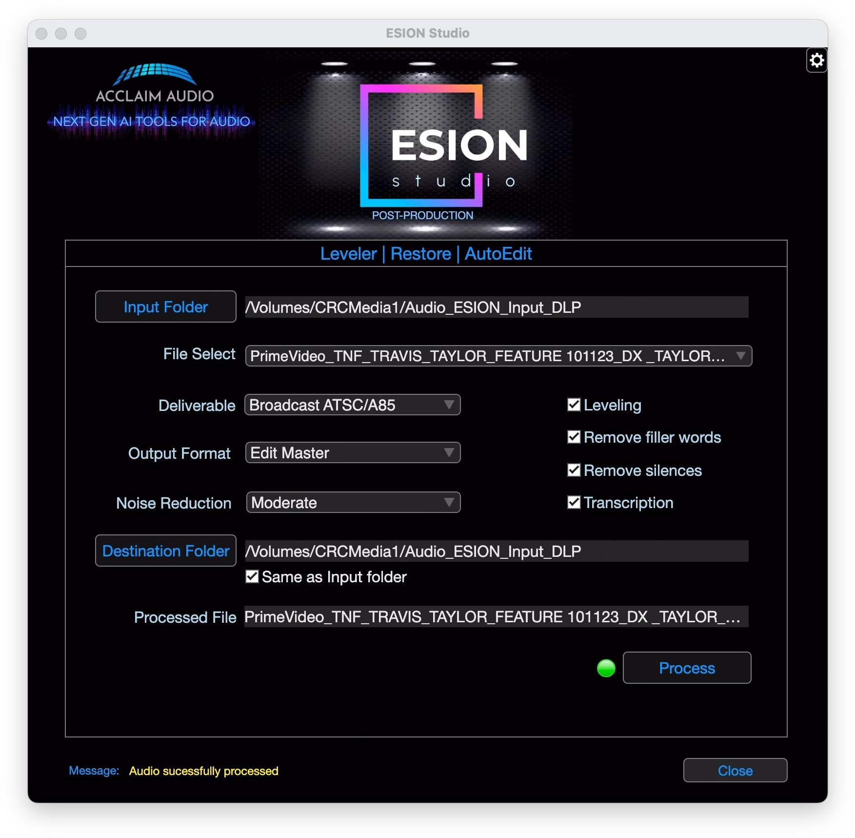 Acclaim Audio ESION Studio