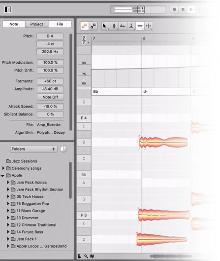 Celemony Melodyne 5 editor