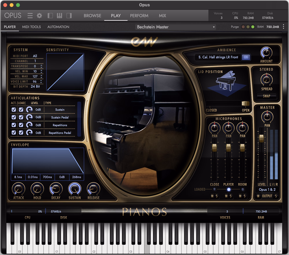 EastWest Pianos Platinum Bechstein D-280