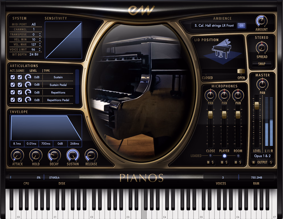 EastWest Pianos Platinum Bösendorfer 290