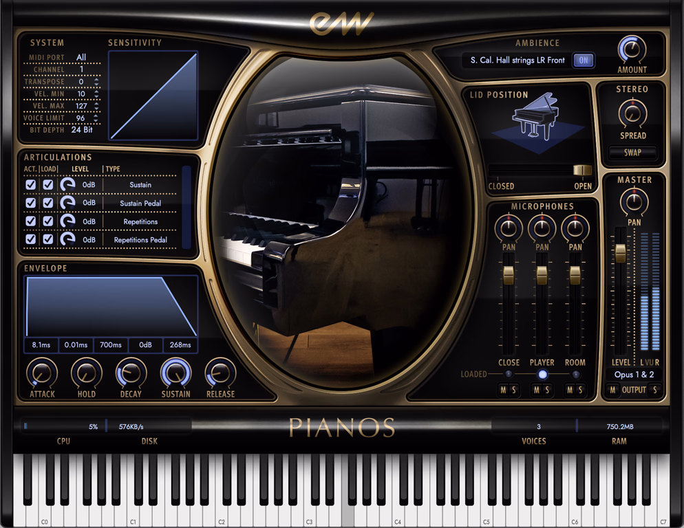 EastWest Pianos Platinum Steinway D