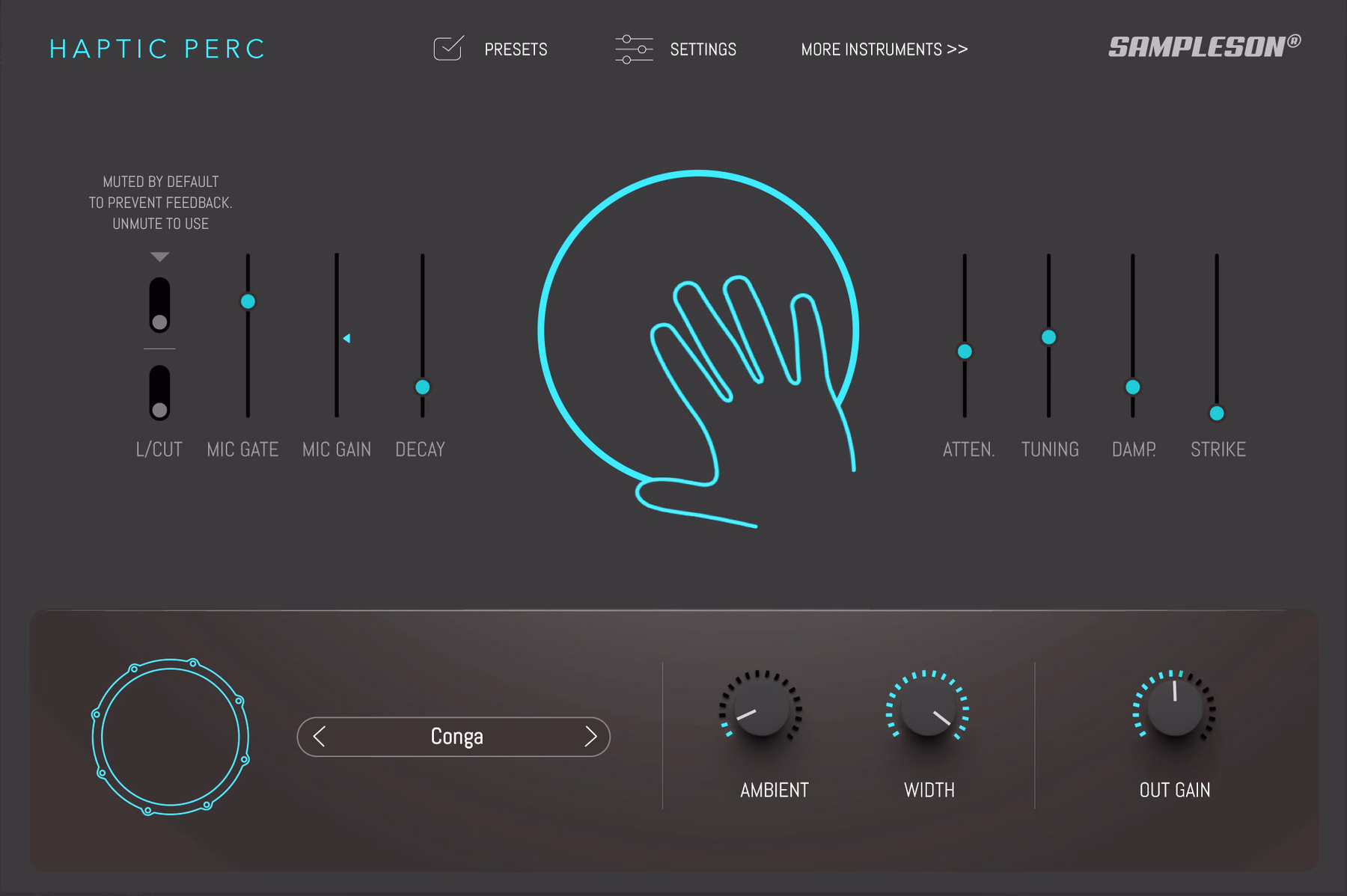 Sampleson Haptic Perc