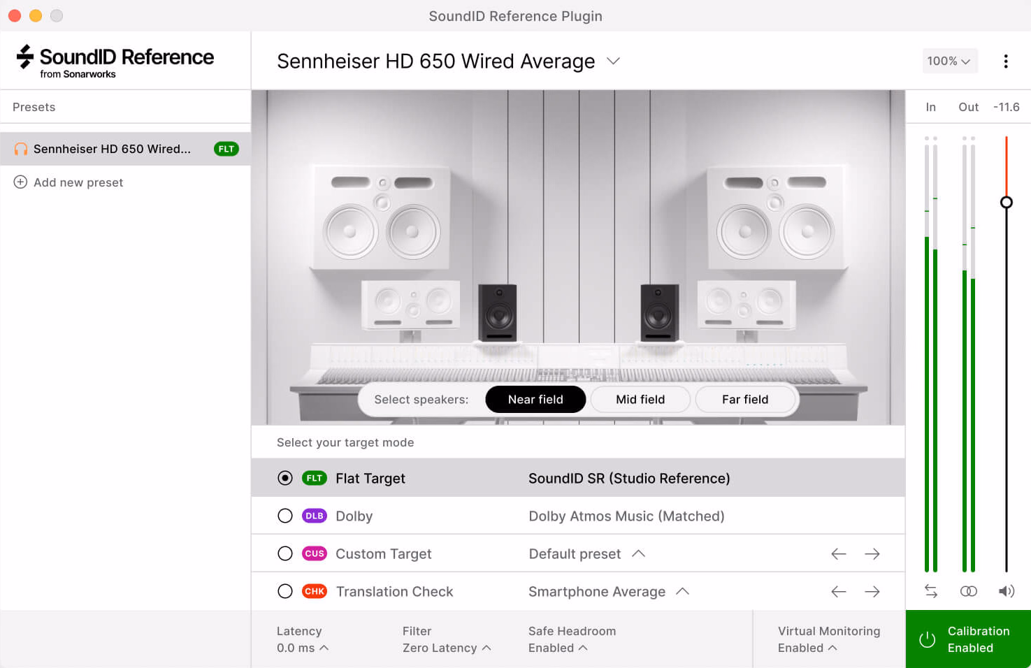 Sonarworks SoundID Reference Virtual Monitoring