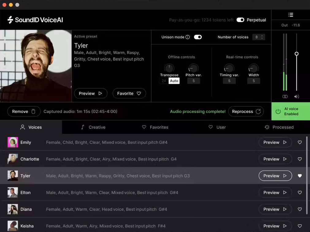 Sonarworks SoundID VoiceAI Medium Token Pack