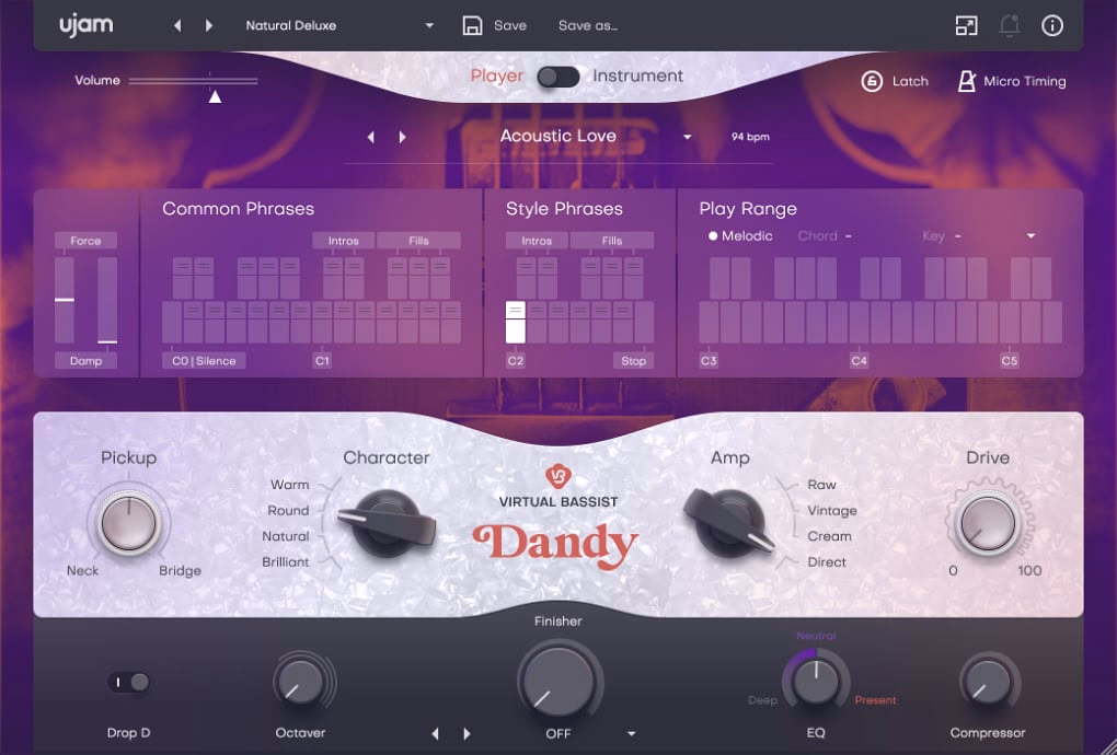 Ujam Virtual Bassist DANDY