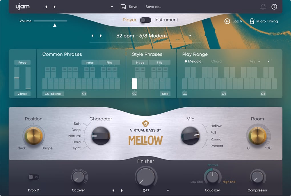 Ujam Virtual Bassist MELLOW 2 Loyalty Offer