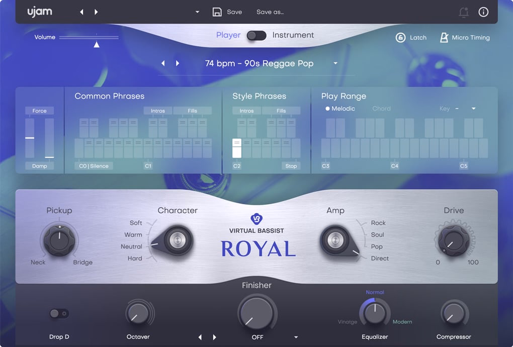 Ujam Virtual Bassist ROYAL 2 Loyalty Offer