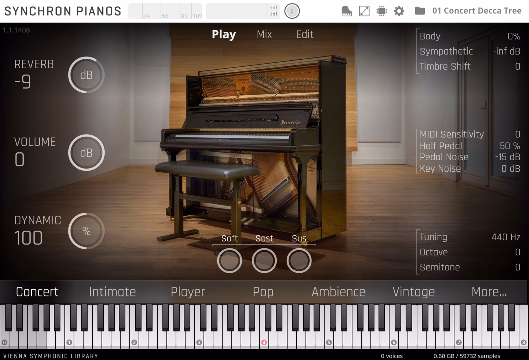 Vienna Symphonic Library Studio Bösendorfer Upright Standard Library