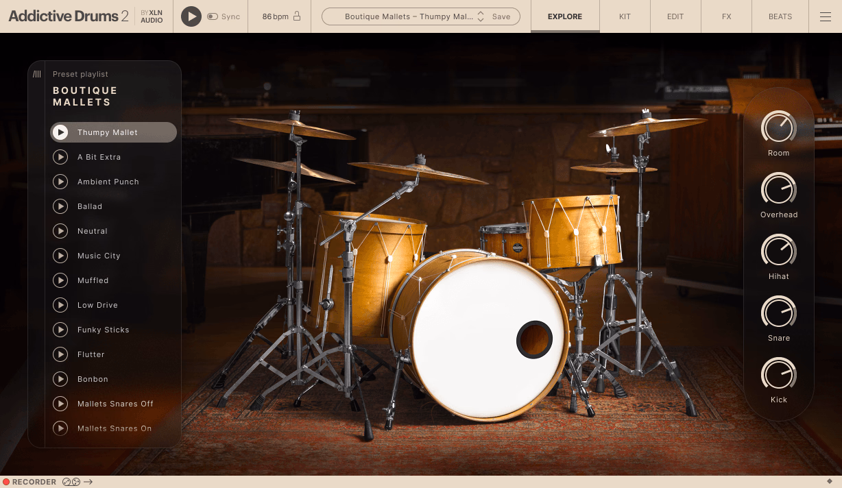 XLN Audio Addictive Drums 2: Boutique Mallets
