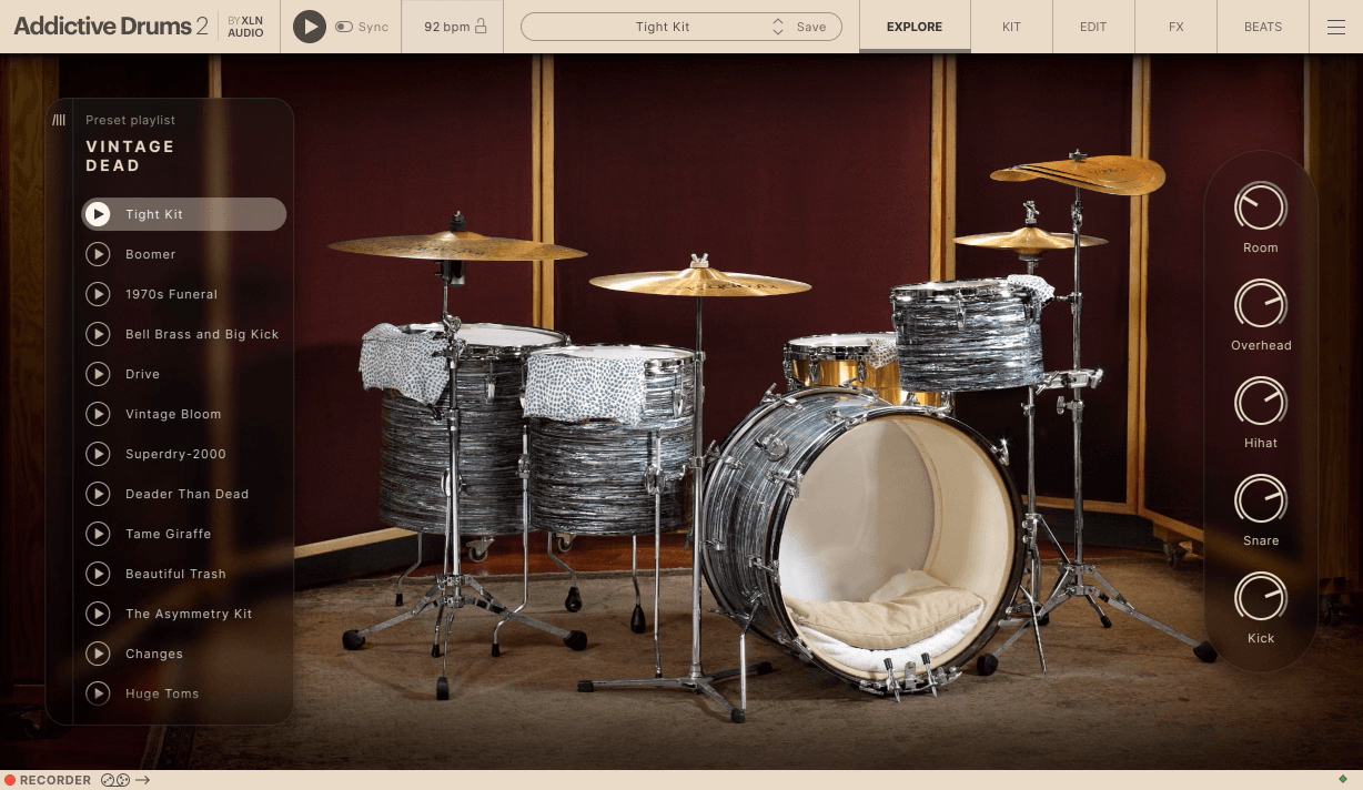 XLN Audio Addictive Drums 2: Dead & Dry Collection