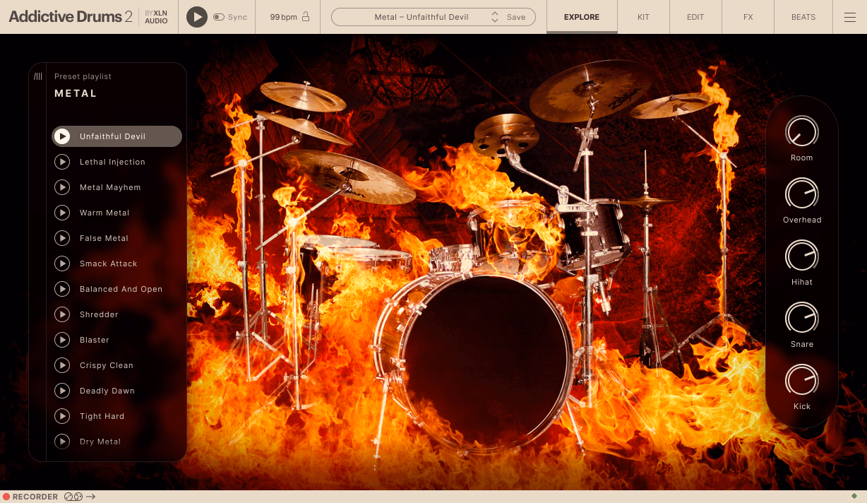 XLN Audio Addictive Drums 2: Metal ADpak
