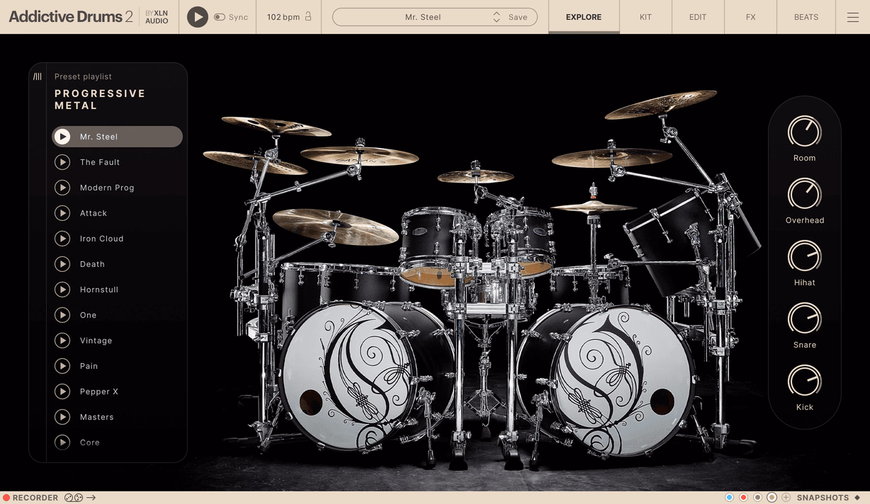 XLN Audio Addictive Drums 2: Progressive Metal ADpak