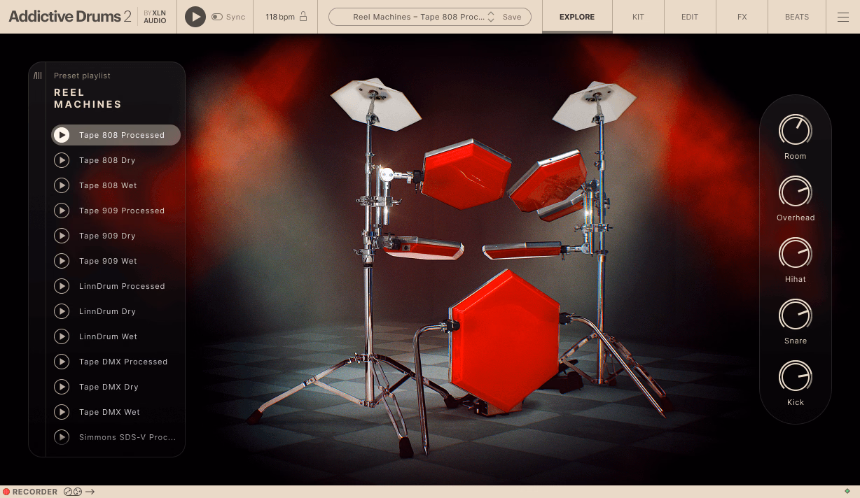 XLN Audio Addictive Drums 2: Reel Machines ADpak