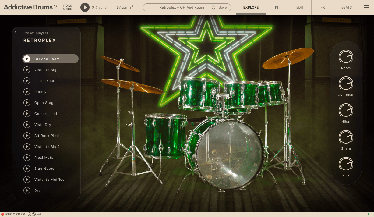 XLN Audio Addictive Drums 2: Retroplex ADpak