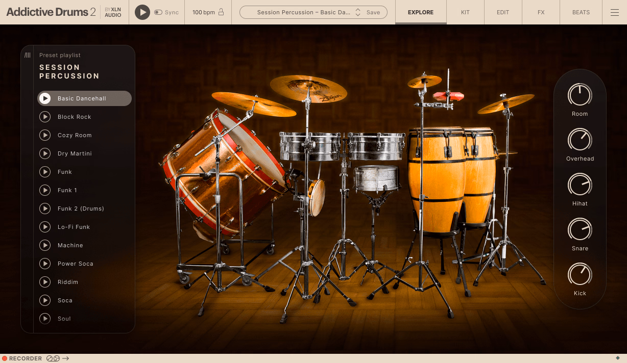 XLN Audio Session Percussion ADpak