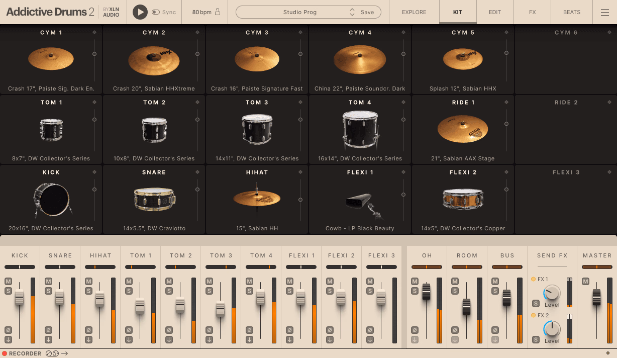 XLN Audio Addictive Drums 2: Studio Prog ADpak
