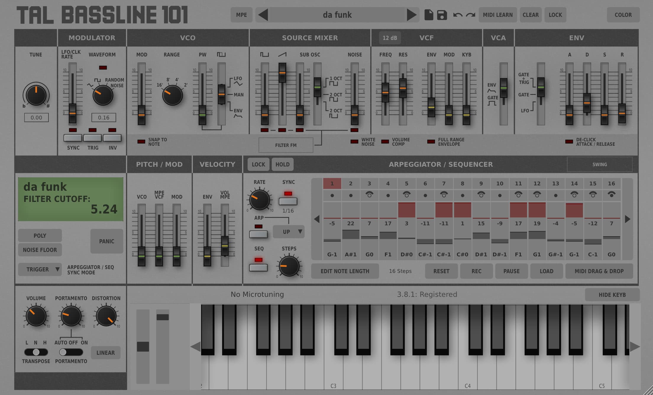 TAL Software TAL BassLine-101